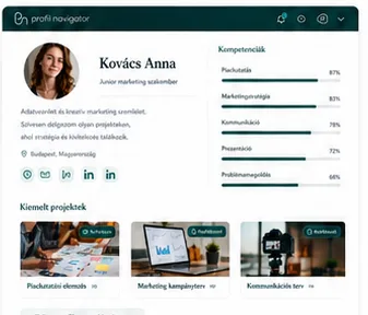 Publikus profil képernyő